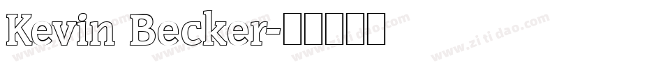 Kevin Becker字体转换
